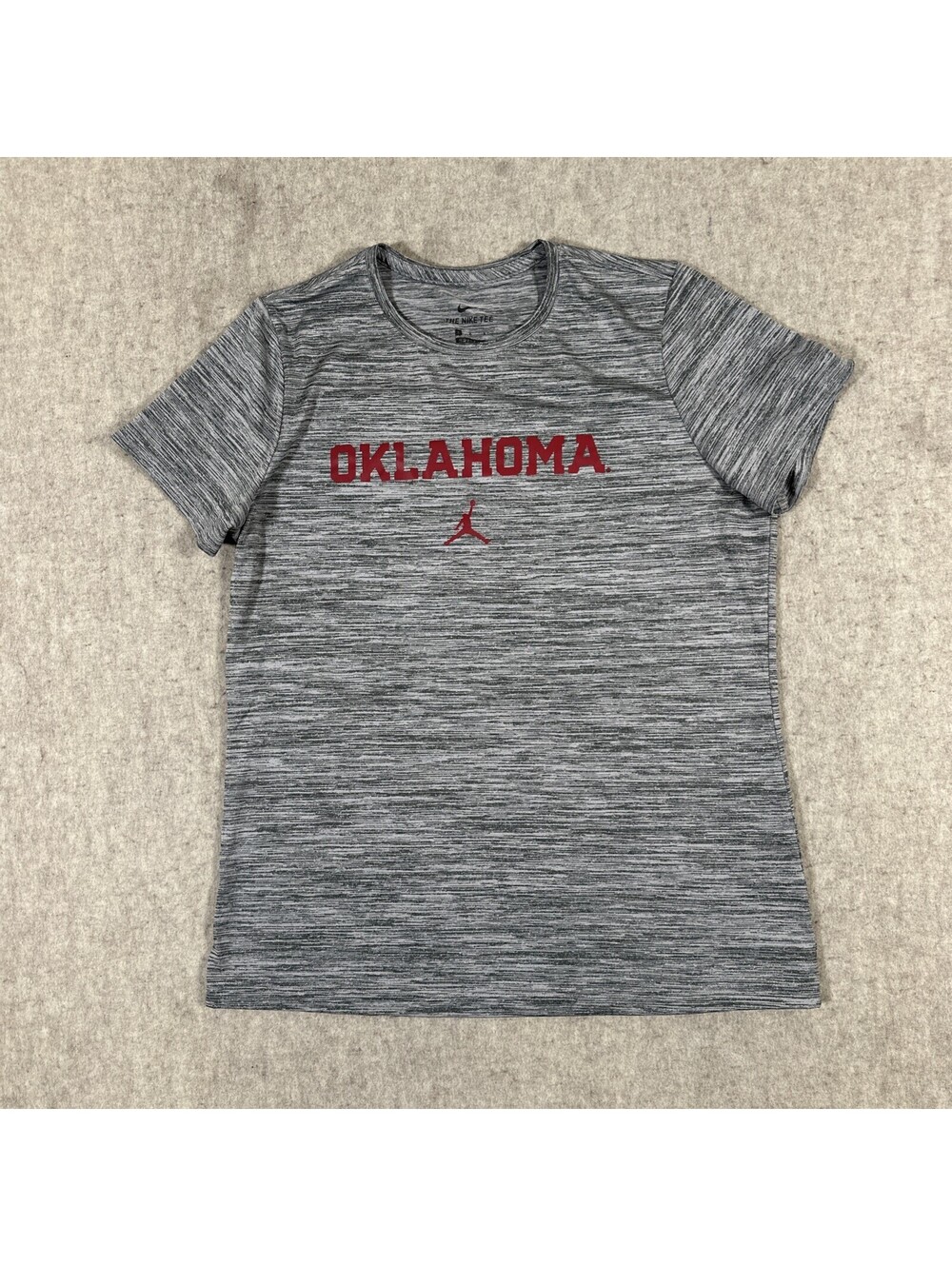 NIKE Jordan OKLAHOMA SOONERS Shirt Women’s Medium? Gray Jumpman